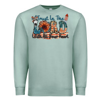 Seafoam Trust in the lord with all your heart Premium Sweatshirt - FaDigitalArtStudio