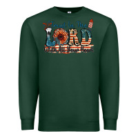 Sports Green Trust in the lord with all your heart Premium Sweatshirt - FaDigitalArtStudio