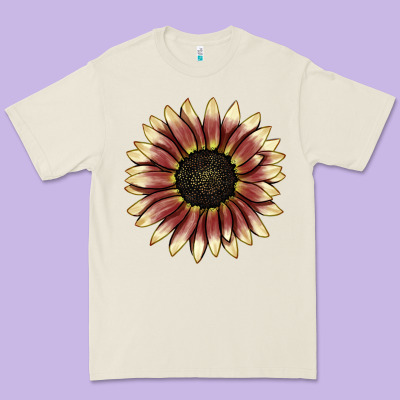 Strawberry Blonde Sunflower Premium Tee Designed By Lillyallendesigns