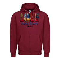 Burgundy love came down luke 2 11 Zipper Hoodie - CowGirlArtShop