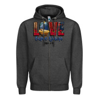 Charcoal Heather love came down luke 2 11 Zipper Hoodie - CowGirlArtShop