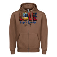Chestnut love came down luke 2 11 Zipper Hoodie - CowGirlArtShop