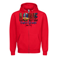 Red love came down luke 2 11 Zipper Hoodie - CowGirlArtShop