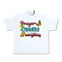 White Prayer Changes Everything Urban Heavy Tee - BundleAndBundleShop