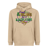 Mushroom Beads and bling it's' a Mardi Gras thing Heavyweight Hoodie - FaDigitalArtStudio