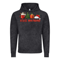 Vintage Black feliz navidad Vintage Hoodie - MaliasSmallBusiness