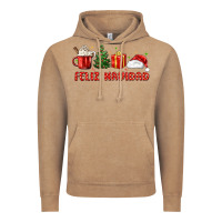 Vintage Coffee feliz navidad Vintage Hoodie - MaliasSmallBusiness