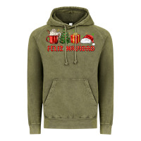 Vintage Olive feliz navidad Vintage Hoodie - MaliasSmallBusiness