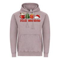 Vintage Zinc feliz navidad Vintage Hoodie - MaliasSmallBusiness