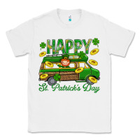White Happy St. Patricks Day Classic Tee - BundleAndBundleShop