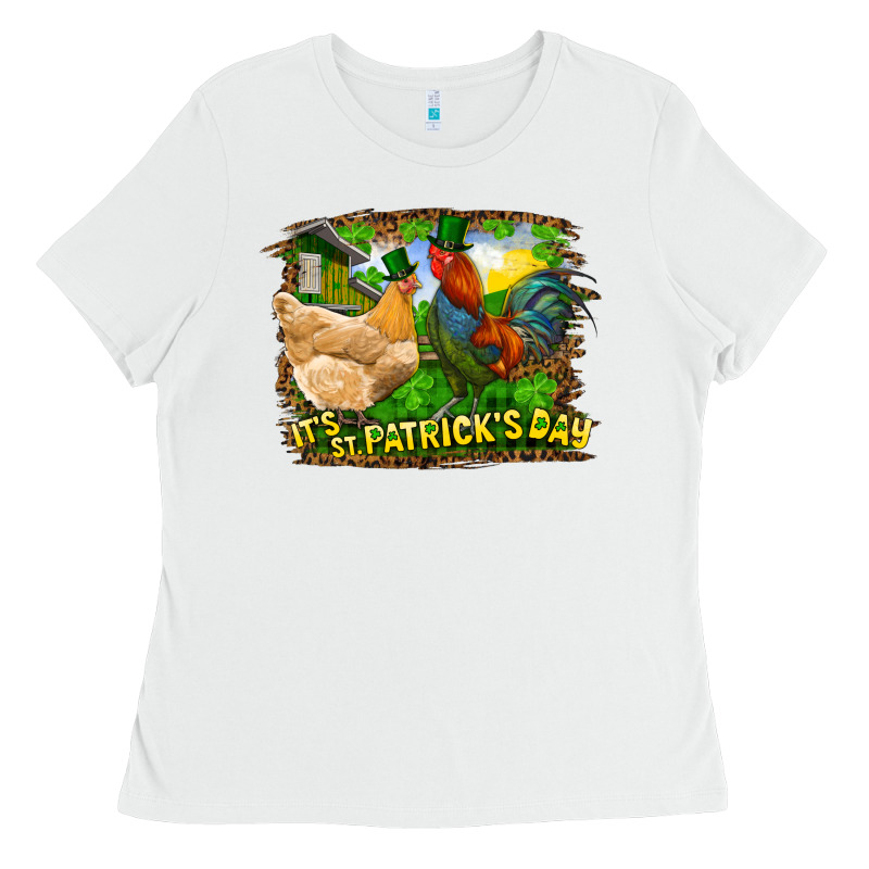 It's St. Patrick's Day Rooster And Chicken Ladies Tee by RanaPortraitStore | Teevron