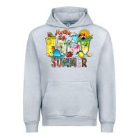Heather Grey hello summer drink Urban Hoodie - CowhideDigitalArt