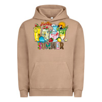 Pigment Burro hello summer drink Urban Hoodie - CowhideDigitalArt