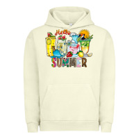 Pigment Pistachio hello summer drink Urban Hoodie - CowhideDigitalArt