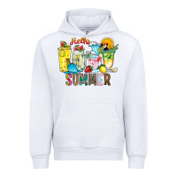 White hello summer drink Urban Hoodie - CowhideDigitalArt