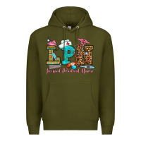 Army Green licensed practical nurse Premium Hoodie - OliviaCreatesArt
