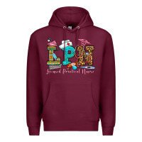 Burgundy licensed practical nurse Premium Hoodie - OliviaCreatesArt