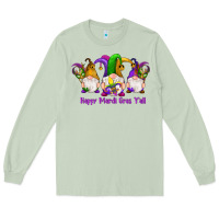 Matcha happy mardi gras y'all gnomes Long Sleeve Tee - RanaPortraitStore