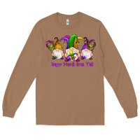 Toasted Coconut happy mardi gras y'all gnomes Long Sleeve Tee - RanaPortraitStore