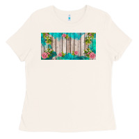 Bone western floral  license plate template Ladies Tee - BarkalooDesign