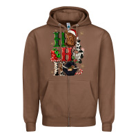 Chestnut ho ho ho heifer cow gnomies Zipper Hoodie - CowGirlArtShop