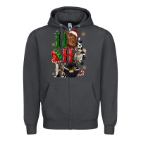 Smoke ho ho ho heifer cow gnomies Zipper Hoodie - CowGirlArtShop