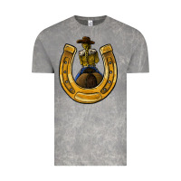 Cloud Rock horseshoe and cowgirl Vintage Tee - JahusDesignShop