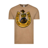 Horseshoe And Cowgirl Vintage Tee | Teevron