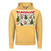 Vintage Mustard christmas tree cakes Vintage Hoodie - MaliasSmallBusiness