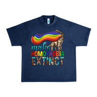 Navy Lgbtq Make Homophobia Extinct Urban Heavy Tee - BundleAndBundleShop