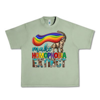 Oil Green Lgbtq Make Homophobia Extinct Urban Heavy Tee - BundleAndBundleShop