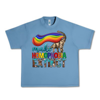 Pebble Blue Lgbtq Make Homophobia Extinct Urban Heavy Tee - BundleAndBundleShop