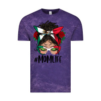 Cloud Purple Mexican Mom Life Messy Bun Mama Vintage Tee - BundleAndBundleShop
