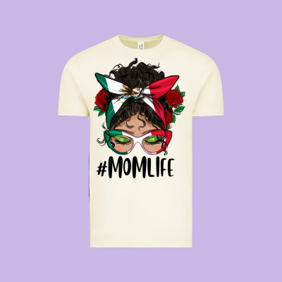 Mexican Mom Life Messy Bun Mama Vintage Tee Designed By Bundleandbundleshop
