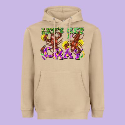 Let's Get Cray Heavyweight Hoodie Designed By Fadigitalartstudio