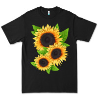 Black treetops sunflower Premium Tee - LillyAllenDesigns