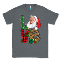 Charcoal Heather Love With Santa Portrait Classic Tee - BundleAndBundleShop