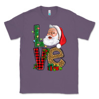Lavender Love With Santa Portrait Classic Tee - BundleAndBundleShop
