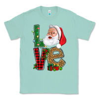 Seafoam Love With Santa Portrait Classic Tee - BundleAndBundleShop