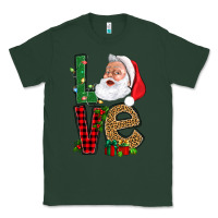 Sports Green Love With Santa Portrait Classic Tee - BundleAndBundleShop