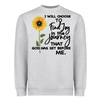 Heather Grey I Will Choose To Find Joy In The Journey That God Heavyweight Sweatshirt - Bettercallsaul