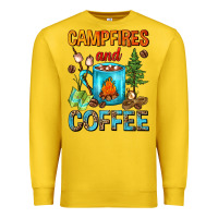 Lemon Campfires And Coffee Camping Coffee Premium Sweatshirt - FaDigitalArtStudio