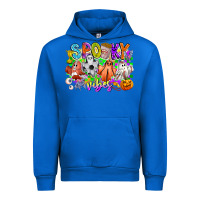 Cobalt Spooky Vibes Ghost Urban Hoodie - CowhideDigitalArt