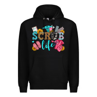 Black scrub life olivia Premium Hoodie - OliviaCreatesArt