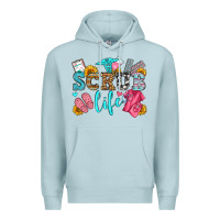 Blue Mist scrub life olivia Premium Hoodie - OliviaCreatesArt