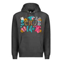 Charcoal Heather scrub life olivia Premium Hoodie - OliviaCreatesArt