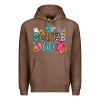 Chestnut scrub life olivia Premium Hoodie - OliviaCreatesArt