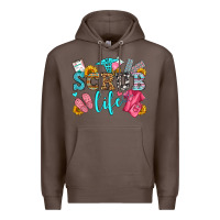 Coffee scrub life olivia Premium Hoodie - OliviaCreatesArt