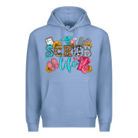Colony Blue scrub life olivia Premium Hoodie - OliviaCreatesArt