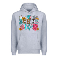 Heather Grey scrub life olivia Premium Hoodie - OliviaCreatesArt